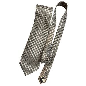 Ivre Hausse Microfiber Tie Black & Grey Geometric Pattern – 58” x 4” (3/$25)